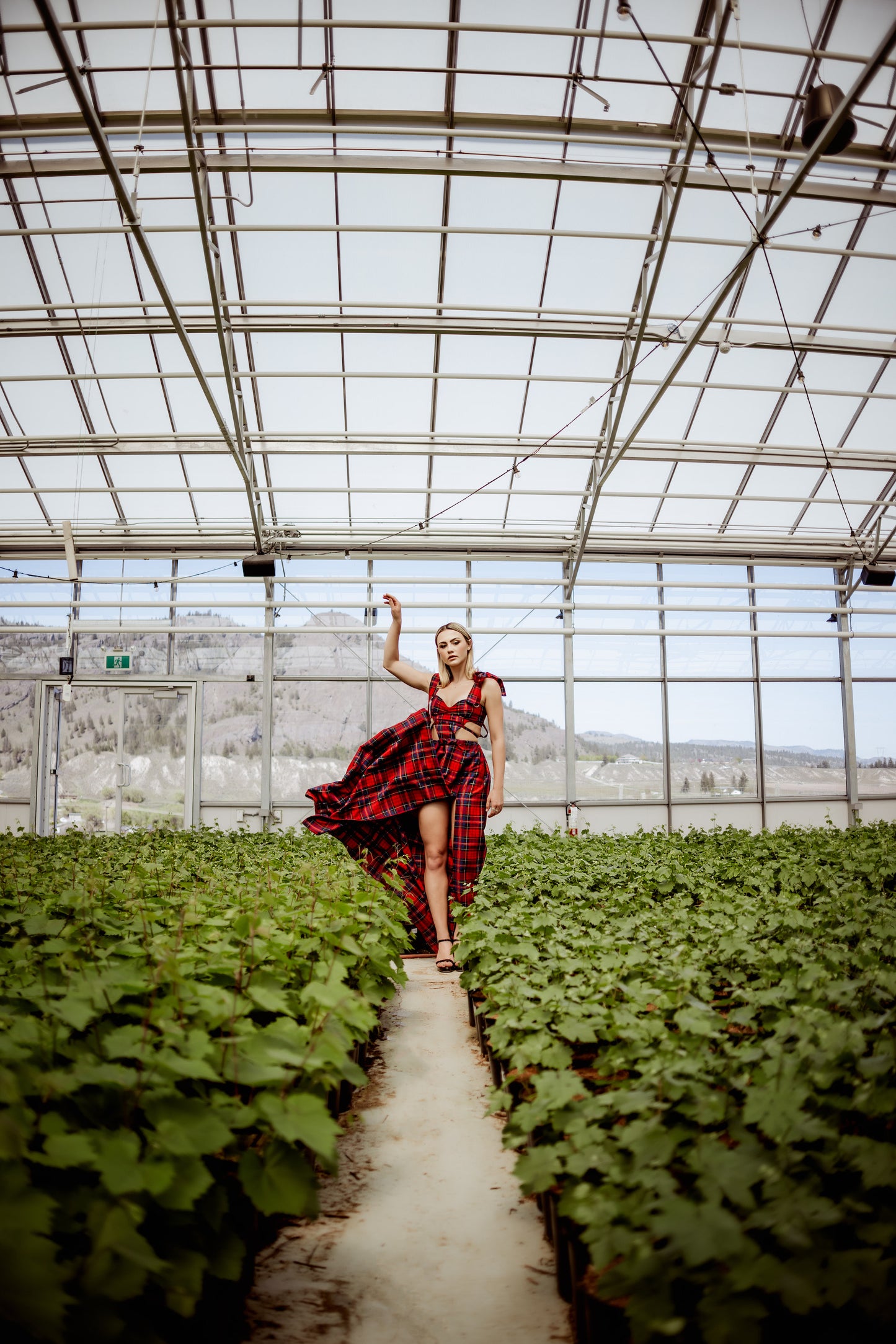 Tartan Plaid Bow Dress