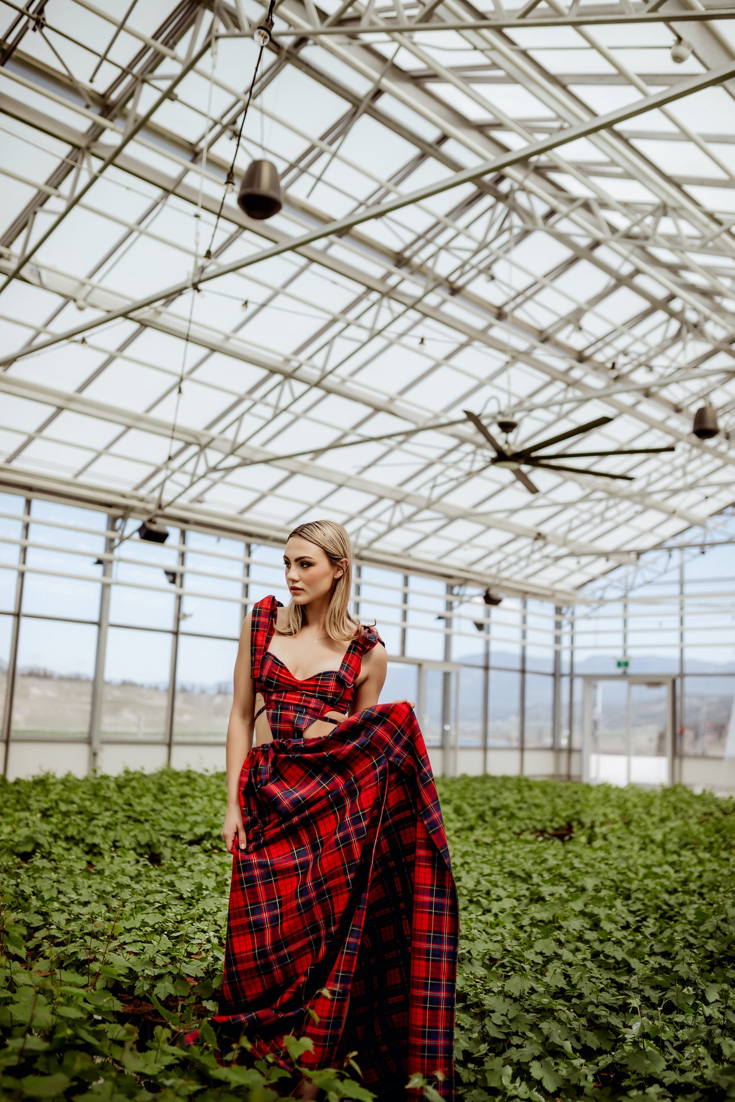 Tartan Plaid Bow Dress