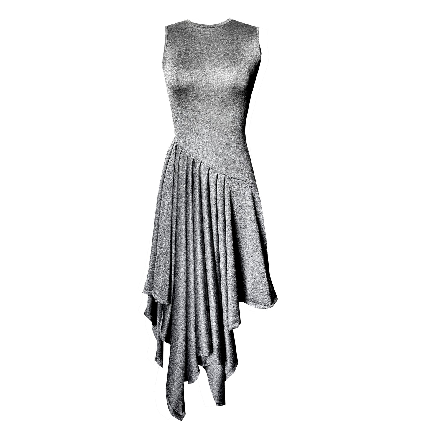 Stone Knit Pleated Dress