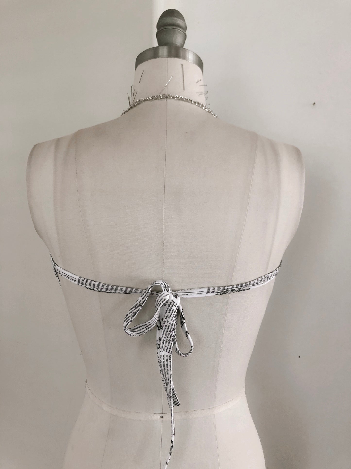 Newspaper + Chain Halter