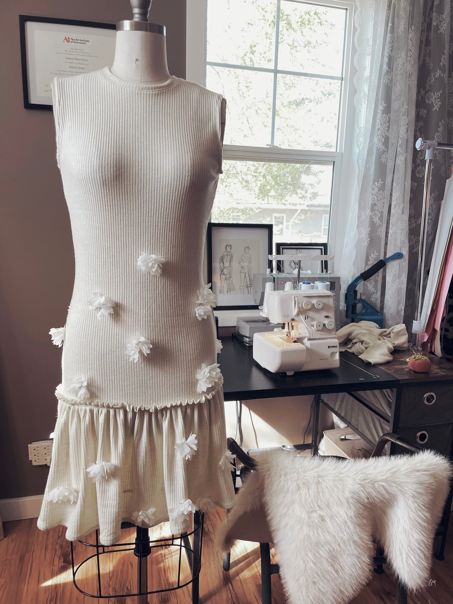 Cream Puff Dress