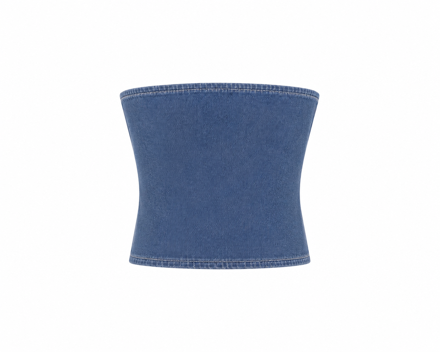 Reworked Denim Grommet Top
