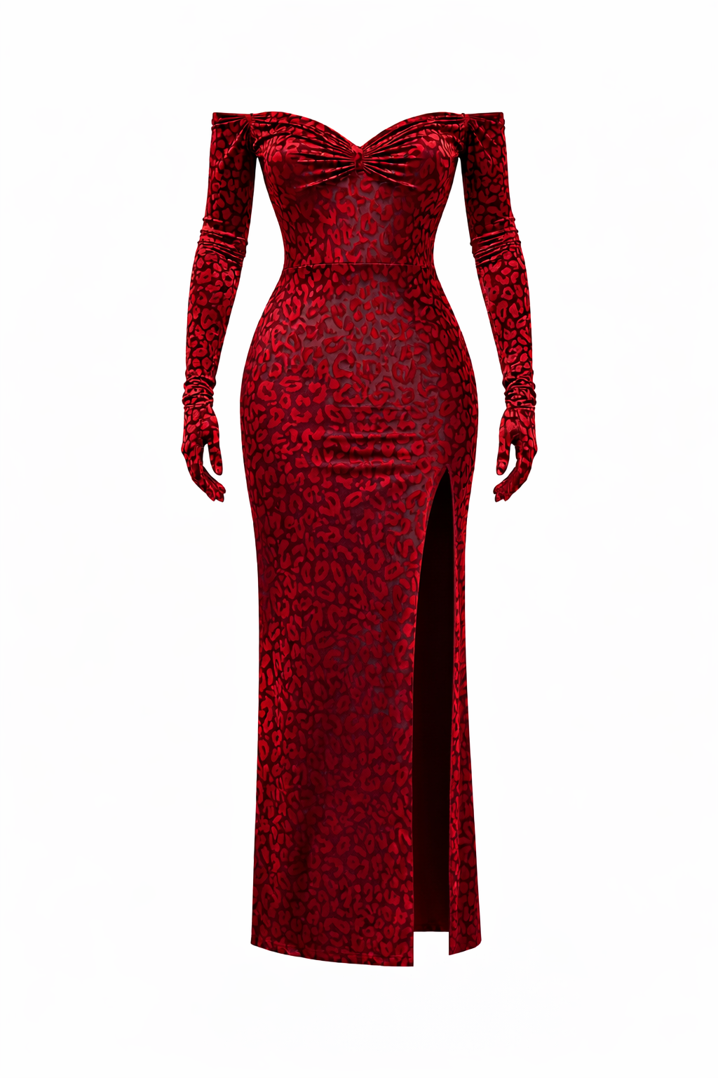 Leopard Velvet Dress