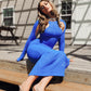 Santorini Dress - Blue