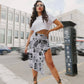 Newspaper Cascade Skirt