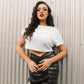 Metallic Midi-Skirt