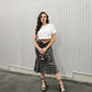 Metallic Midi-Skirt