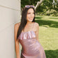 Metallic Baby Pink Dress