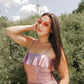 Metallic Baby Pink Dress