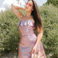 Metallic Baby Pink Dress