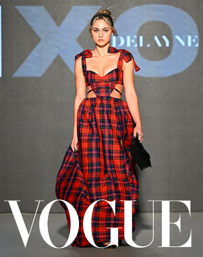 Tartan Plaid Bow Dress