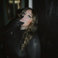 Midnight Sequin Turtle Neck Glove Top