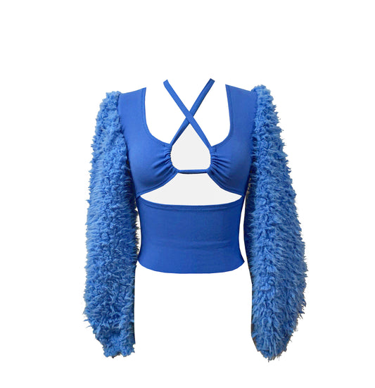 Periwinkle Cut Out Top